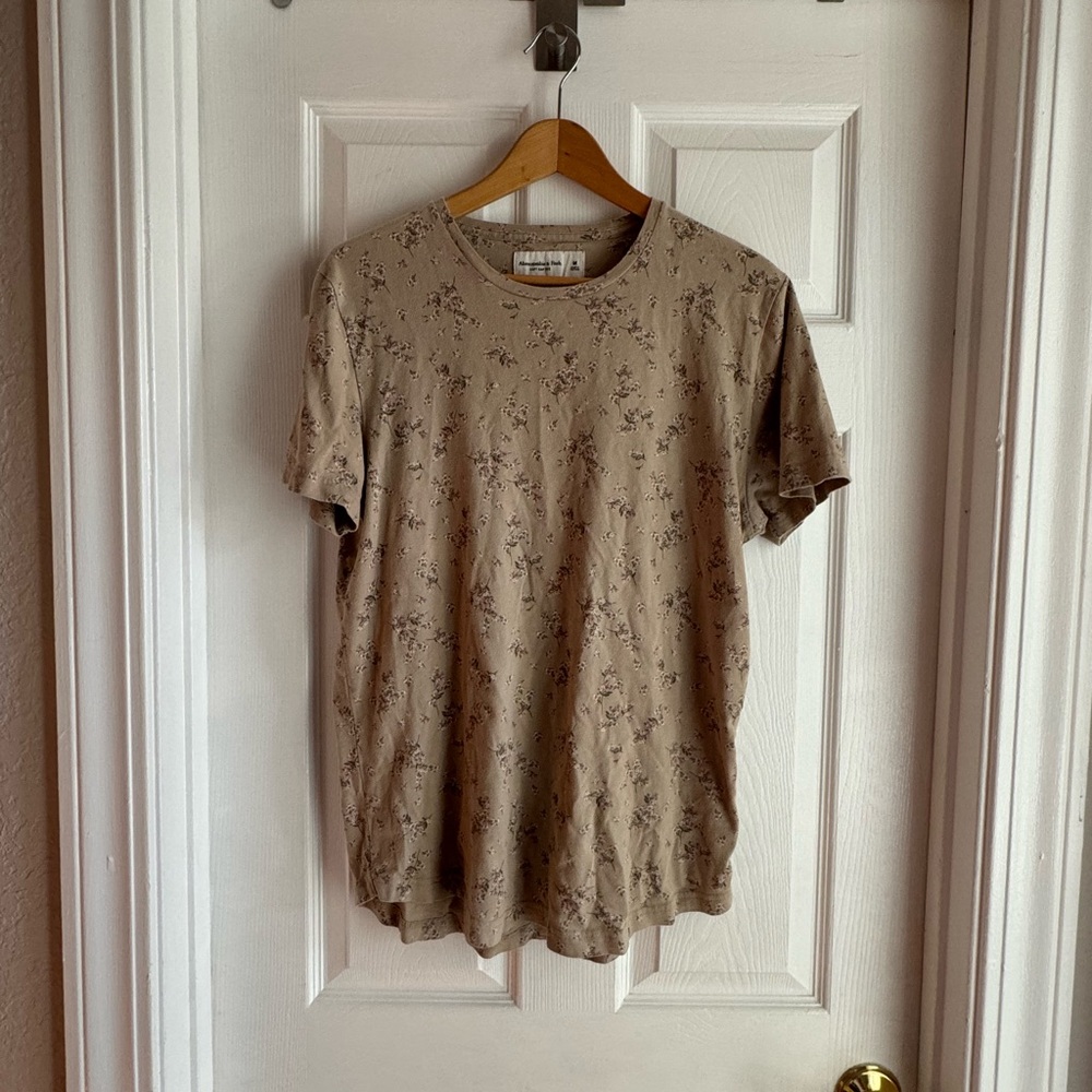 Floral Tan T-Shirt